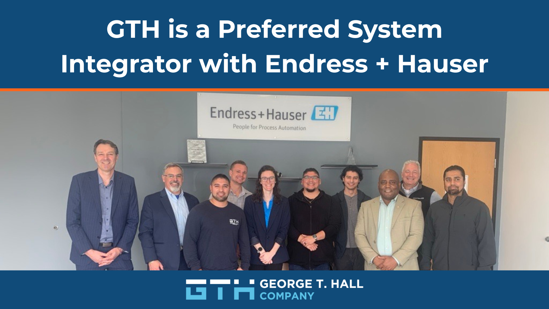 GTH is a Preferred System Integrator with Endress + Hauser